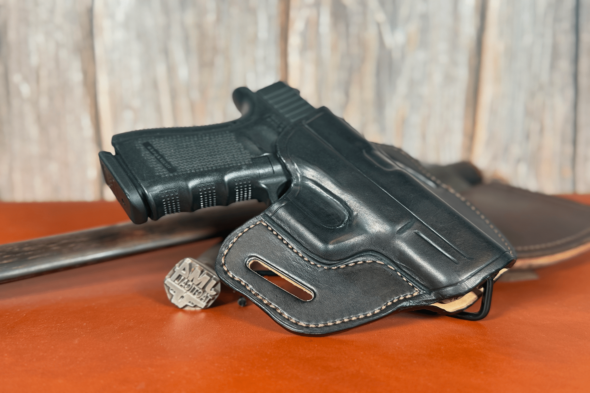 Black Two-Step Pancake Holster